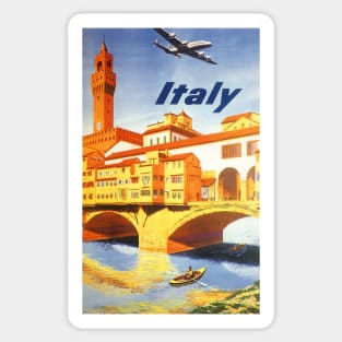 Vintage Travel Poster, Florence, Italy Sticker